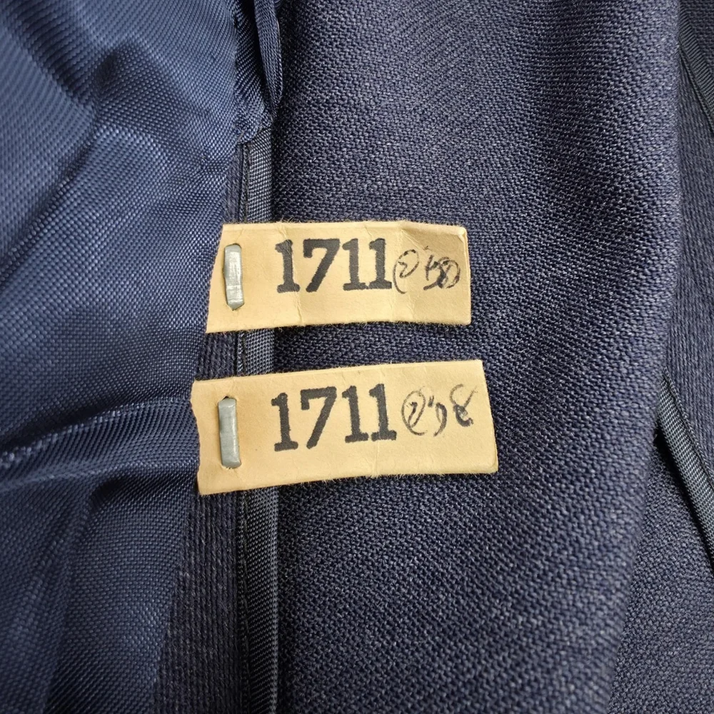 Vintage Siebler Custom Luxury Tailored Military Jacket Mens Medium 1951 USA Blue - Picture 9 of 16